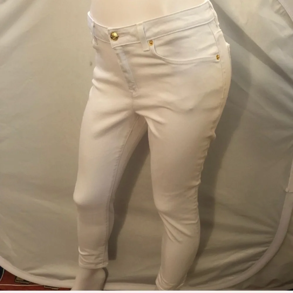 Michael Kors white stretch skinny jeans size 6